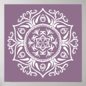 Wisteria Mandala Poster (Voorkant)