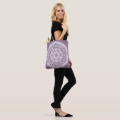 Wisteria Mandala Tote Bag (Op model)