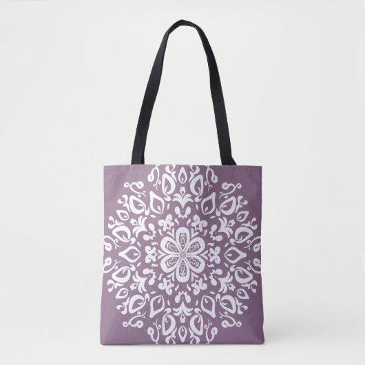 Wisteria Mandala Tote Bag (Voorkant)