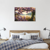 Wisteria Meerzicht Canvas Afdruk (Insitu (Slaapkamer))