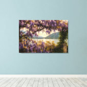 Wisteria Meerzicht Canvas Afdruk (Insitu (Houten vloer))