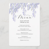 Wisteria Menu for Weddings or Events (Voorkant)
