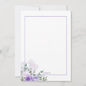 Wisteria nooit te laat bruiloft kaart (Achterkant)