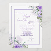 Wisteria nooit te laat bruiloft kaart (Voorkant / Achterkant)