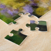 Wisteria op de oude muur in Malmesbury Painting Legpuzzel (Zijkant)