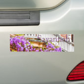 Wisteria op een  Zuidelijk Huis in Savannah Bumpersticker (Op auto)