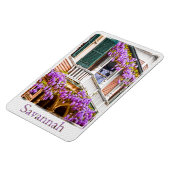 Wisteria op een  Zuidelijk Huis in Savannah Magneet (Linkerzijde)