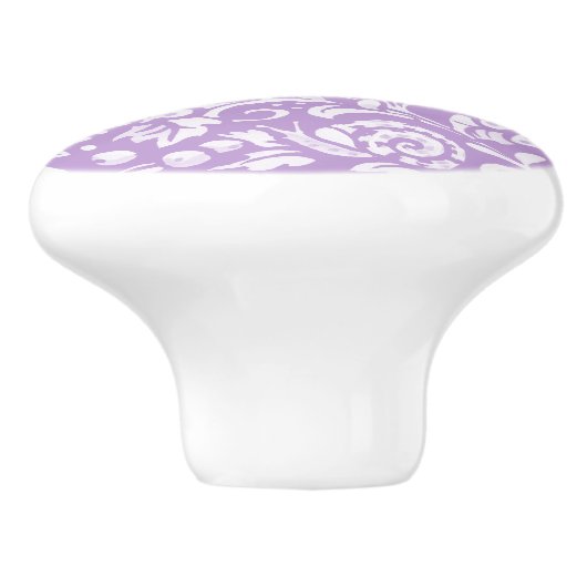 Wisteria Paars Bird Floral Insect Woodland  Keramische Knop (Zijkant)