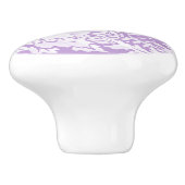 Wisteria Paars Bunny Rabbit Woodland Floral Keramische Knop (Zijkant)