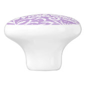 Wisteria Paars Deer Bird Heg Forest Woodland Keramische Knop (Zijkant)