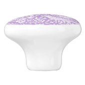 Wisteria Paars Deer Fox Rabbit Woodland Animal Keramische Knop (Zijkant)