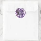 Wisteria Paars Floral Blossom Tree Violet Classi Ronde Sticker (Tas)