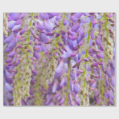 Wisteria Paars Floral Blossom Tree Violet Wrappin Cadeaupapier (Vlak)