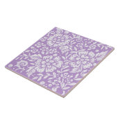 Wisteria Paars Large Flower Leafy Woodland Floral Tegeltje (Zijkant)