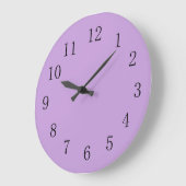 Wisteria Paars Solid Color Grote Klok (Hoek)