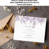 Wisteria Paars Weddenschap Save Dates BUDGET Flyer