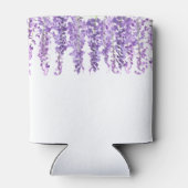 Wisteria Paarse bloem waterverf Bloemen bruiloft Blikjeskoeler (Achterkant)