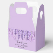 Wisteria Paarse bloemrijke moderne bruiloft Bedankdoosjes (Geopend)