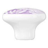 Wisteria Paarse Bunny Rabbit Bird Woodland Keramische Knop (Zijkant)