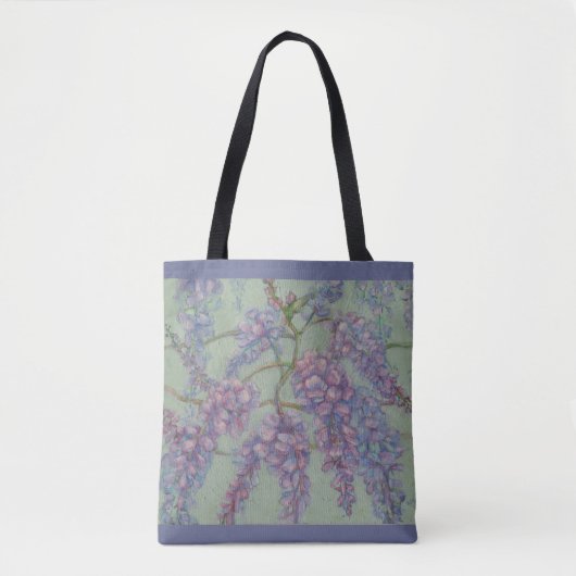 Wisteria Paarse Canvas tas (Voorkant)