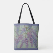 Wisteria Paarse Canvas tas (Achterkant)