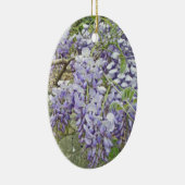 Wisteria Paarse kerstversiering Keramisch Ornament (Rechts)