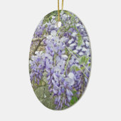 Wisteria Paarse kerstversiering Keramisch Ornament (Links)