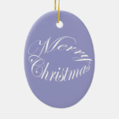 Wisteria Paarse kerstversiering Keramisch Ornament (Achterkant)