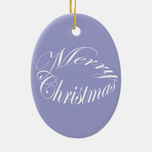 Wisteria Paarse kerstversiering Keramisch Ornament (Achterkant)