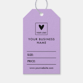 Wisteria Paarse uw Logo Social Media Prijs Cadeaulabel