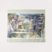 Wisteria Porch Rocking Chair Scene Wandkleed (Voorkant (horizontaal))