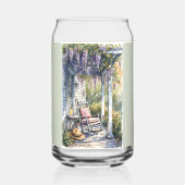 Wisteria Porch schommelstoel scene Blikvorm Glas (Voorkant)