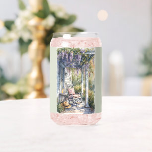 Wisteria Porch schommelstoel scene Blikvorm Glas