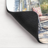 Wisteria Porch schommelstoel scene Muismat (Hoek)