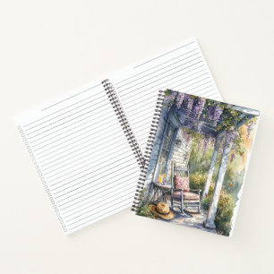 Wisteria Porch schommelstoel scene Notitieboek