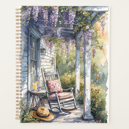 Wisteria Porch schommelstoel scene Planner (Voorkant)