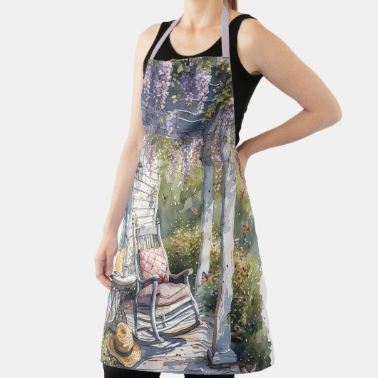 Wisteria Porch schommelstoel scene Schort (Insitu)