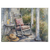 Wisteria Porch schommelstoel scene Snijplank (Voorkant)