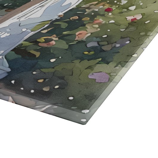 Wisteria Porch schommelstoel scene Snijplank (Hoek)