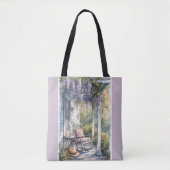 Wisteria Porch schommelstoel scene Tote Bag (Voorkant)
