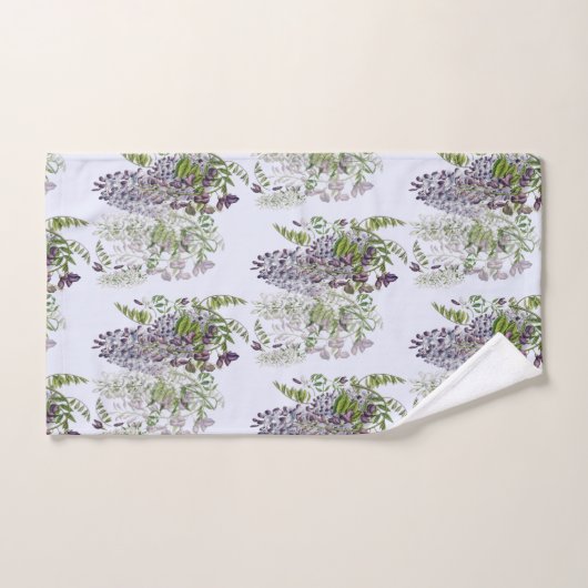 Wisteria Profusiekleur past keukenset Wath aan Bad Handdoek (Handdoek)