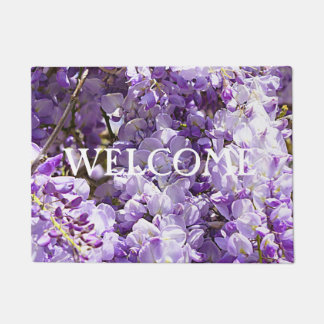 Wisteria Purple Flowers Bloemen Natuur Deurmat