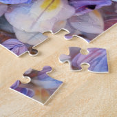 Wisteria Purple Flowers close up Art Puzzle Legpuzzel (Zijkant)