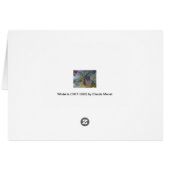 Wisteria (rechterhelft) van Claude Monet (Achterkant Horizontaal)