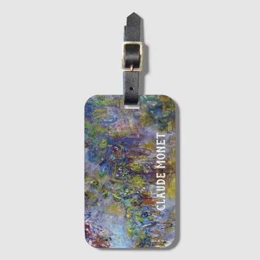 Wisteria (rechterhelft) van Claude Monet Bagagelabel (Voorkant (verticaal))
