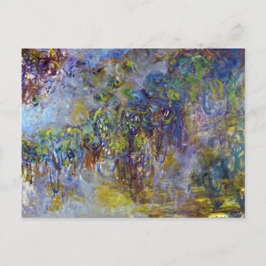 Wisteria (rechterhelft) van Claude Monet Briefkaart (Voorkant)