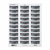 Wisteria (rechterhelft) van Claude Monet Etiket (Full Sheet)