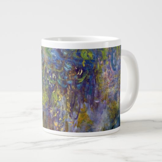 Wisteria (rechterhelft) van Claude Monet Grote Koffiekop (Voorkant rechts)