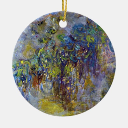 Wisteria (rechterhelft) van Claude Monet Keramisch Ornament (Voorkant)