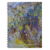 Wisteria (rechterhelft) van Claude Monet Notitieboek (Voorkant)